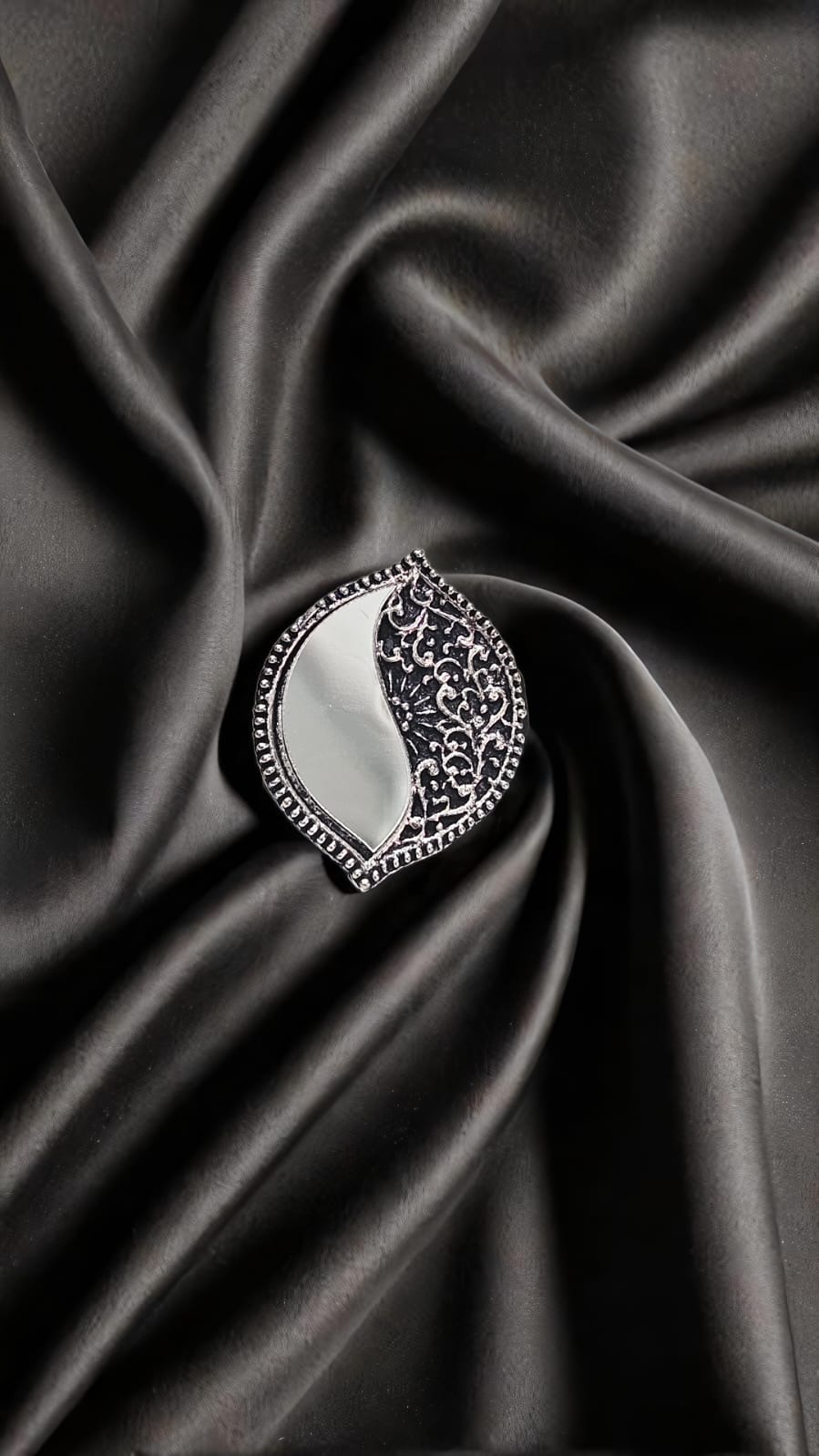 OXIDIZED ADJUSTABLE RING