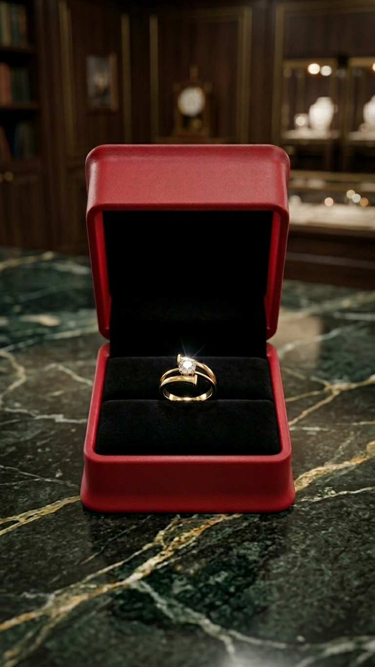 Gold Diamond Ring 